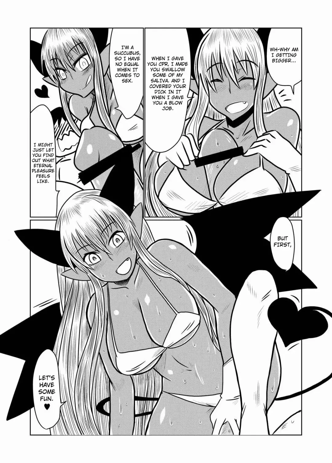 [Hroz] Kasshoku no Succubus-san to. | With a Suntan Succubus Fhentai.net - Page 8