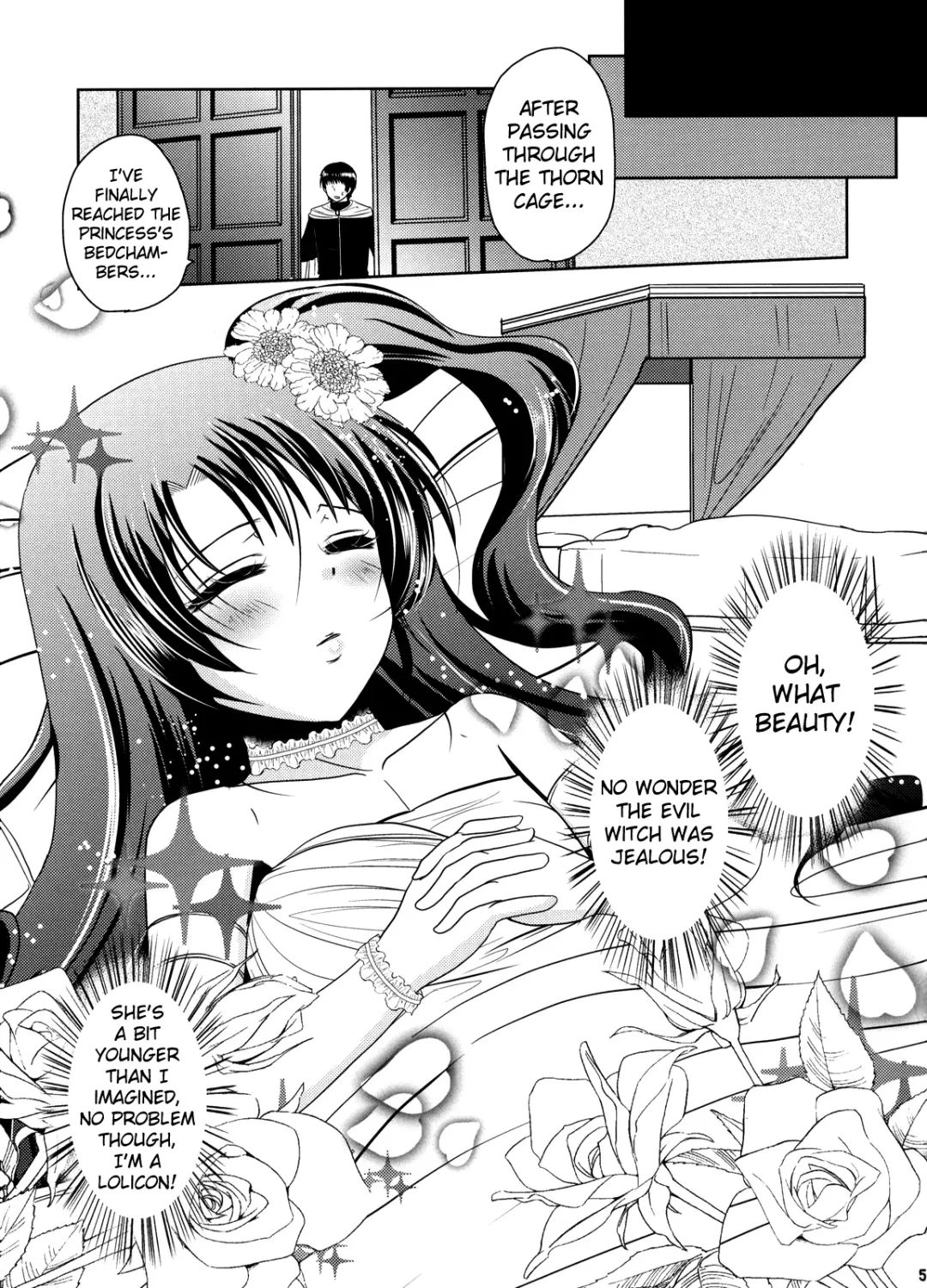 [Dynamite Moca] Nemureru Mori no Otokonoko | The Boy of the Sleeping Forest Fhentai - Page 4