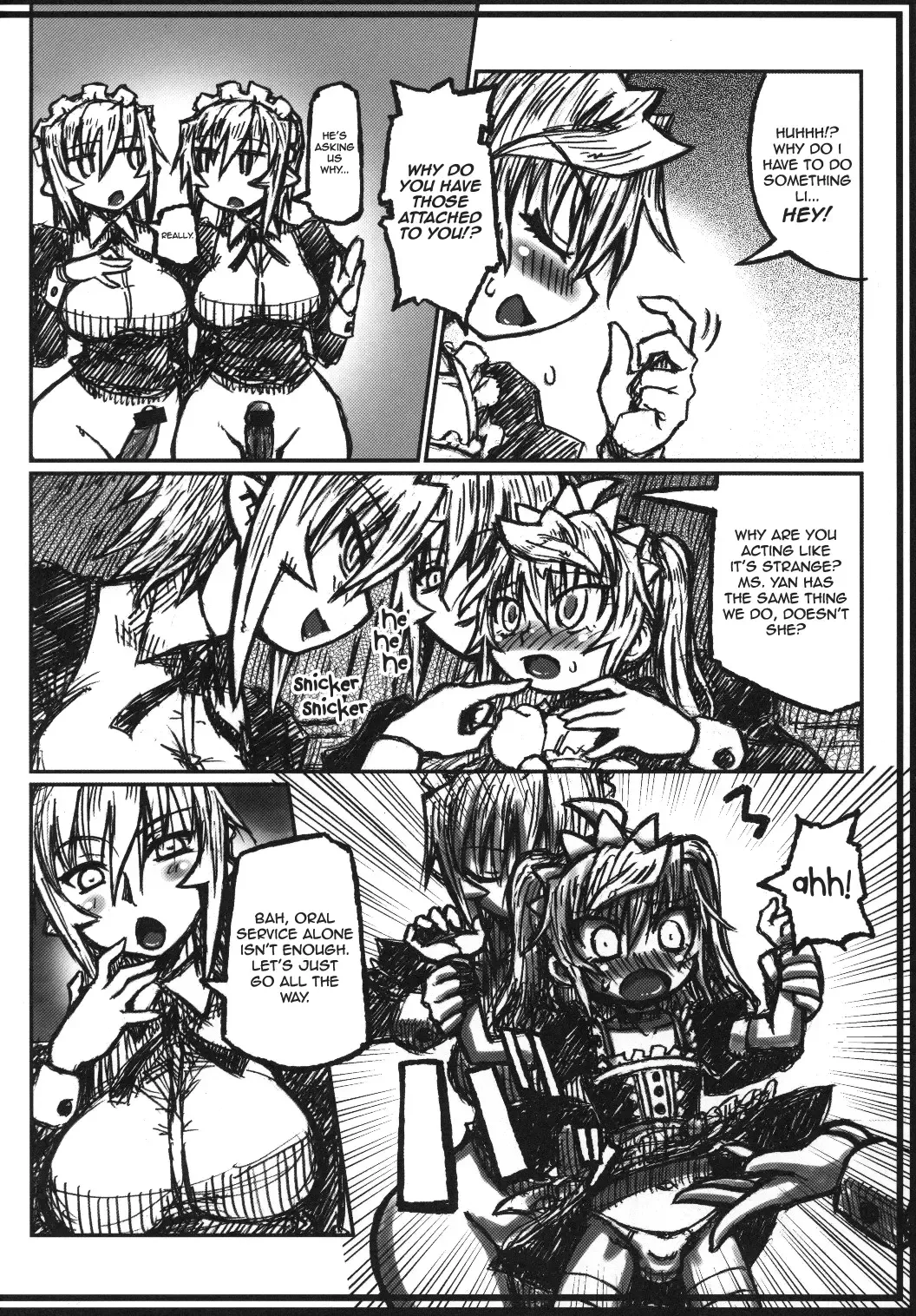 [Murasame Maru] Orenchi no Maid-tachi ga Konna ni Futanari na Wake ga nai | My Maids Can't Have This Much Dick Fhentai - Page 7