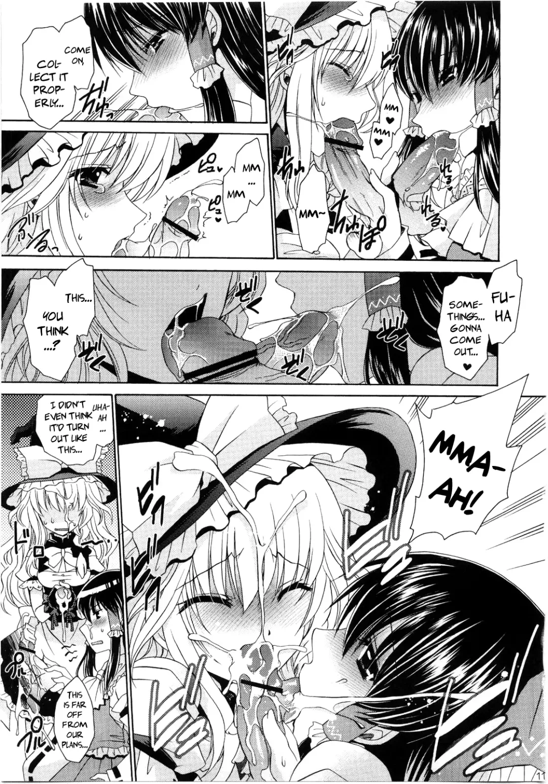 [Shinonome Ryu] Marisa, Mushrooms, and Fiendish Miko Fhentai - Page 11