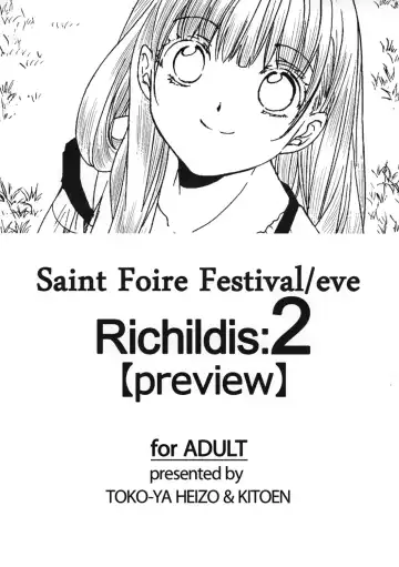 Read [Heizo - Kitoen] Saint Foire Festival eve Richildis：2 preview - Fhentai