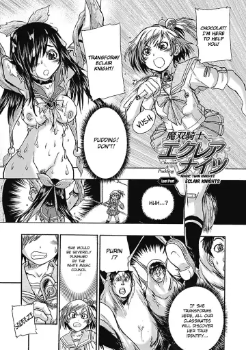 [Ishino Kanon] Masou Kishi Eclair Knights Chocolat & Pudding | Magic Twin Knights: Eclair Knights Fhentai - Page 18