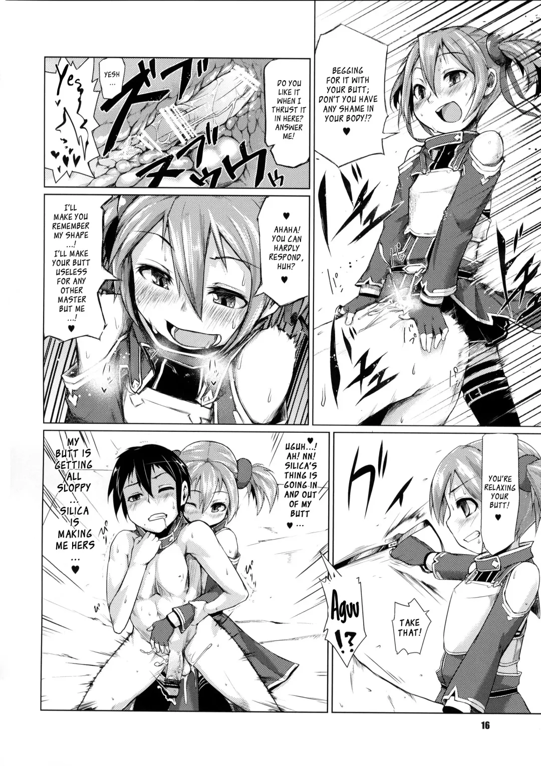 [Sexyturkey] Silica-chan ni Oshiri Ijirareru Hon | Silica-chan Playing With Your Butt Book Fhentai - Page 15