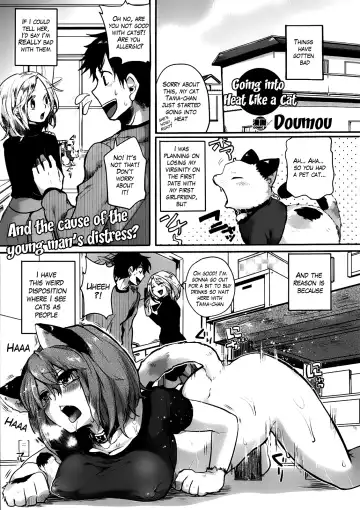 [Doumou] Nyanko na Hatsujouki | Going Into Heat Like a Cat - Fhentai.net