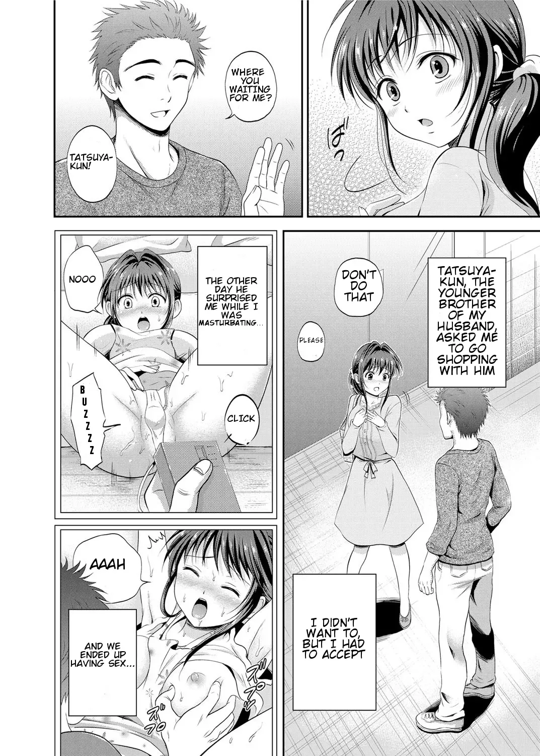 [Hanafuda Sakurano] Otonashi Tsuma no Odekake | The Obedient Wife Go Shopping Fhentai - Page 2