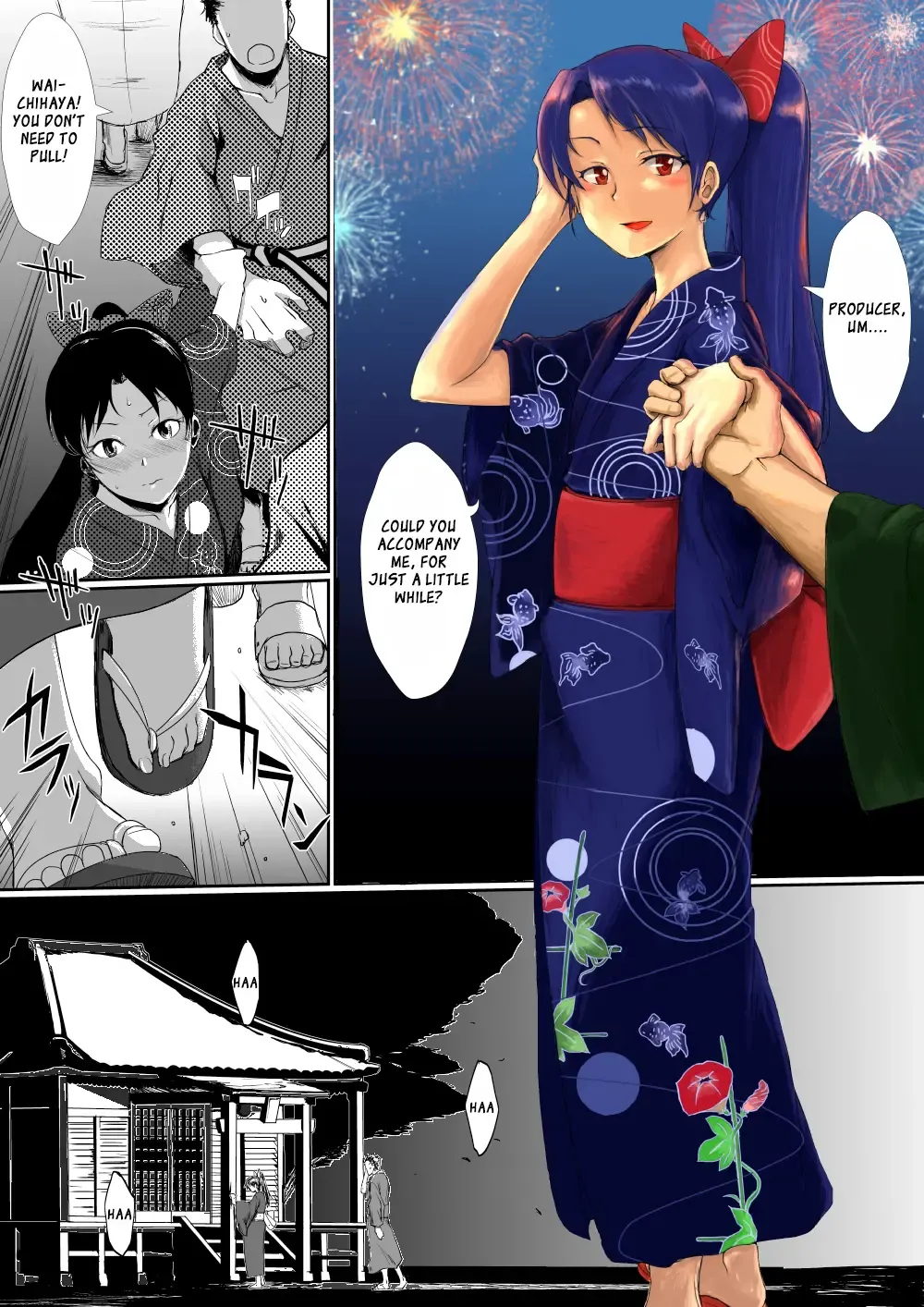 [Fan No Hitori] Natsumatsuri Chihaya-san | Summer Festival Chihaya-san Fhentai - Page 1