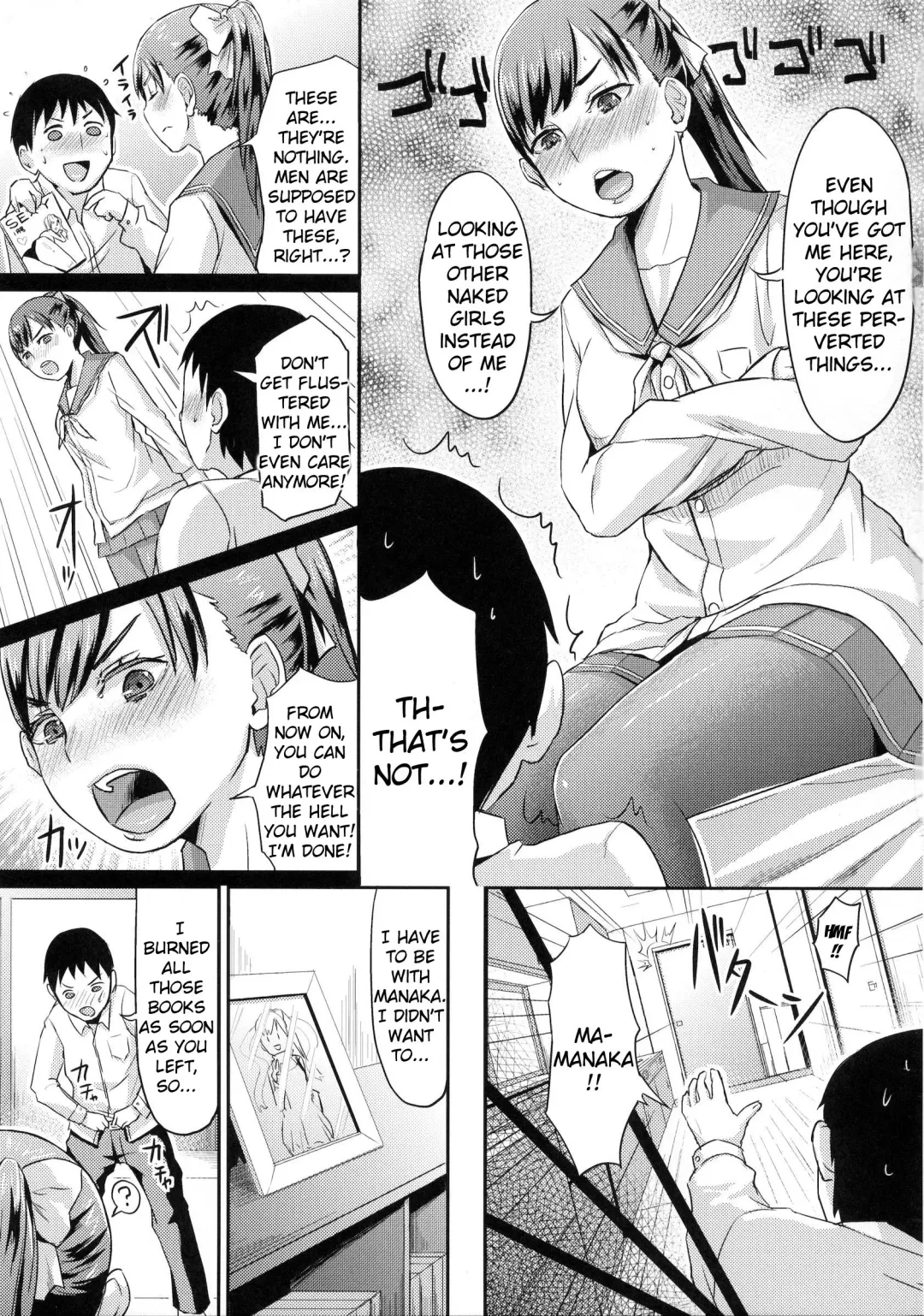 [Shinooka Homare] Kuro Manaka no Fumifumi Oshioki | Dark Manaka's Foot-Stomping Punishment Fhentai.net - Page 4