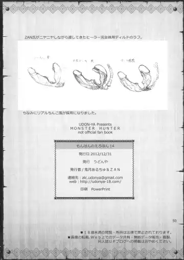 [Kizuki Aruchu - Zan] Monhan no Erohon 14 Fhentai - Page 49
