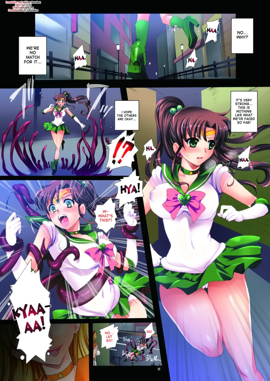 [Modaetei Anetarou - Modaetei Imojirou] Sailor Senshi to Sennou Shokushu | Sailor Scouts and The Brainwashing Tentacle Fhentai.net - Page 3