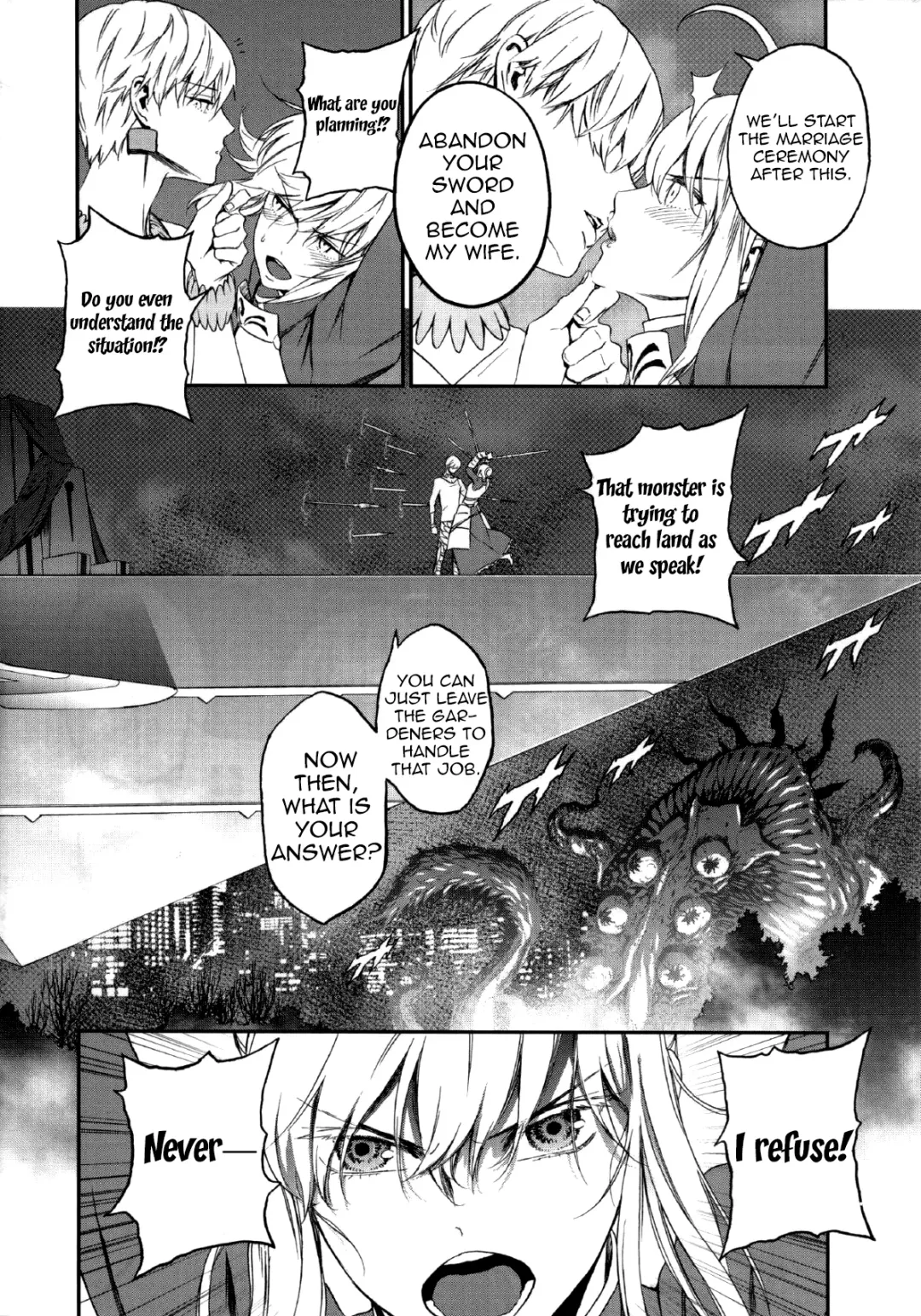 [Ikujinashi No Fetishist] Kedakaki Kishiou o tada Hitori no Onna ni Otosu | Make the Noble King of Knights Fall Into a Simple Woman Fhentai.net - Page 3