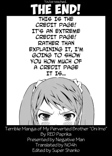 [Aka P] Hentai Aniki no Saitei Manga "Oni -> Imo" | Terrible Manga of my Perverted Brother Fhentai.net - Page 32