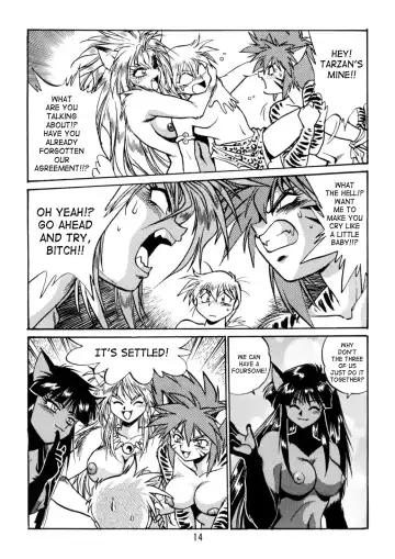 [Kinsan - Manabe Jouji - Ootori Ryuuji] Kyouetsu Shigoku Juujin H | Very Delightful Beast Girls H Fhentai.net - Page 14