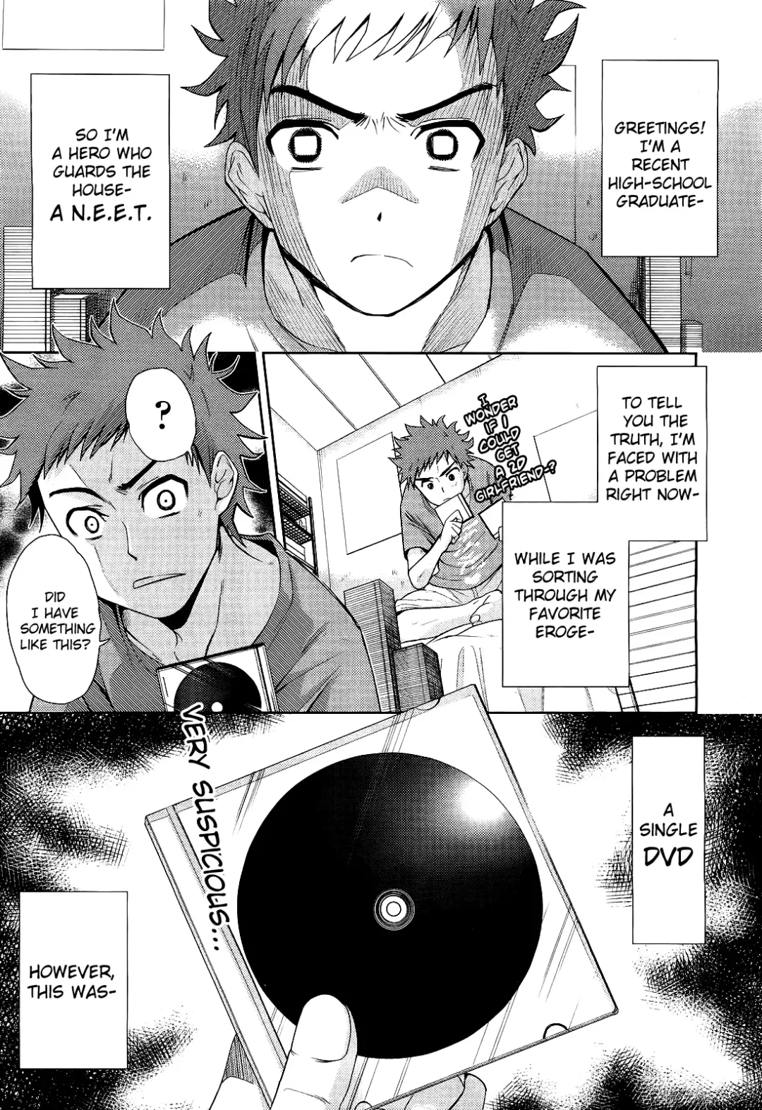 [Tetsuna] Two Dimensions Girlfriend Ch. 1-4 Fhentai - Page 1