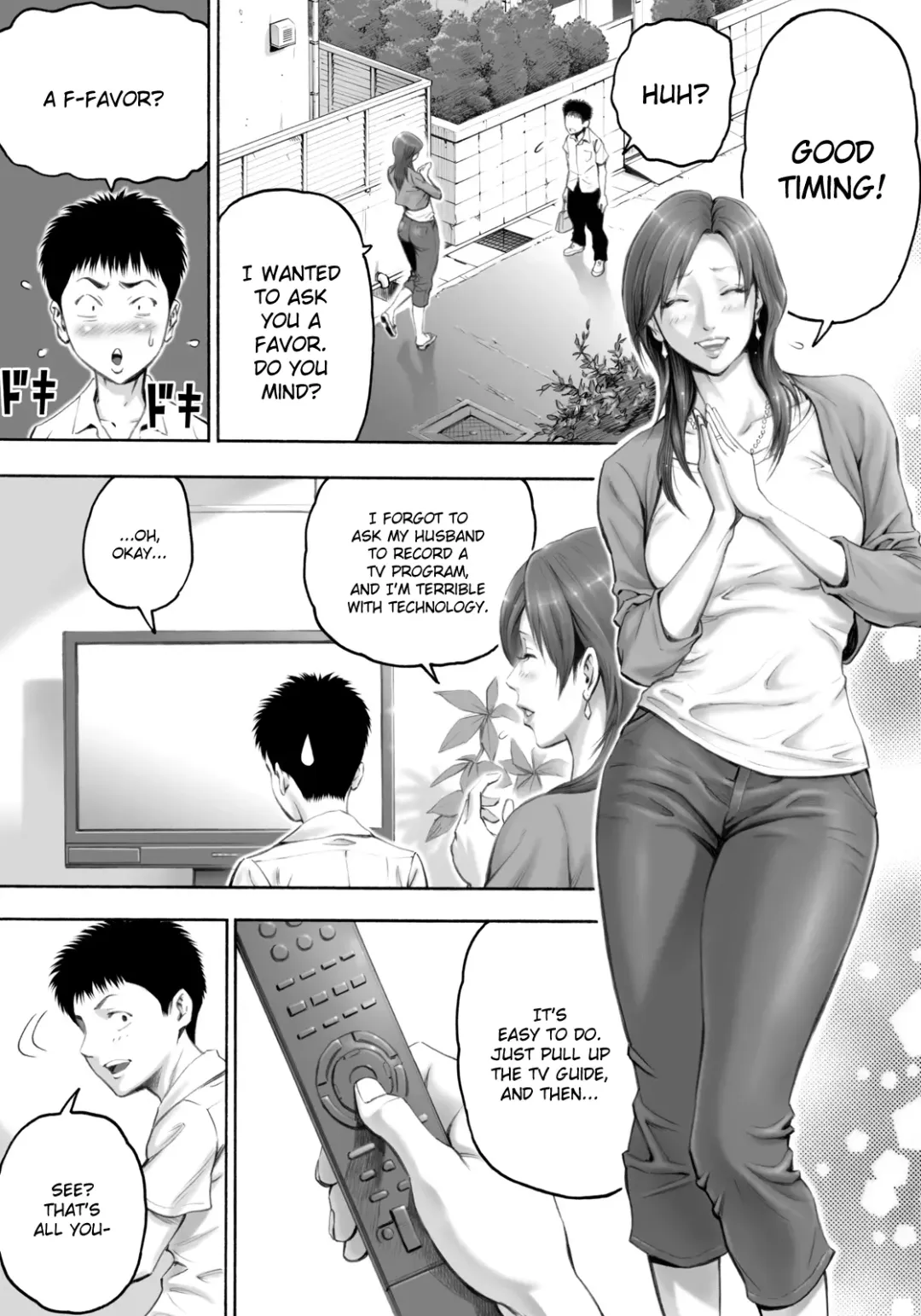 [Daigo] Akogare no Kinjo no Oba-san ni Nengan no Tanetsuke | The Lady Down the Street Asked Me to Impregnate Her Fhentai - Page 7
