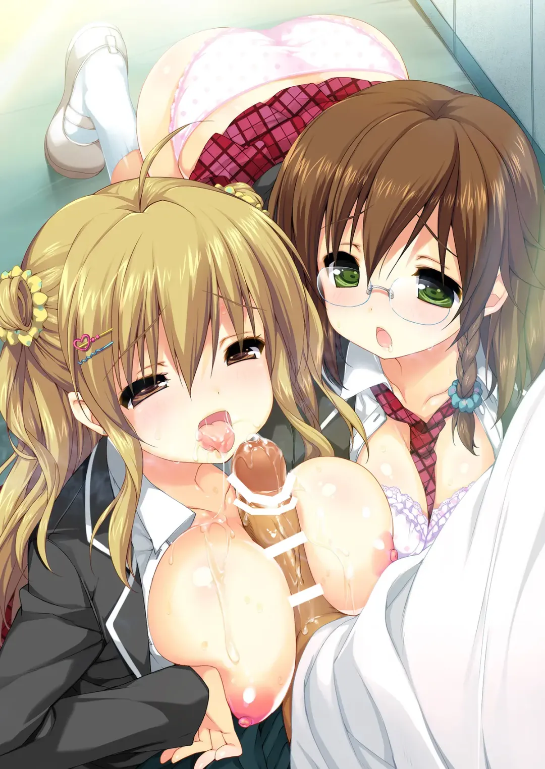 Seiyoku ga Osaekirenakunatta Joshikousei to Seishori Dougu ni sareru Danshi tachi Fhentai - Page 20