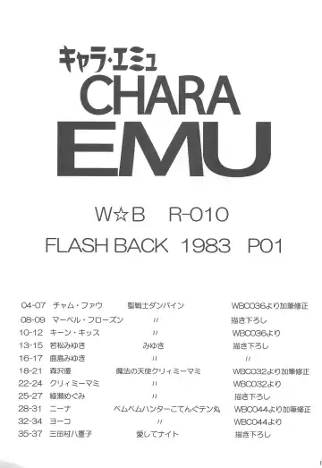 [Wing Bird] CHARA EMU W☆BR010 FLASHBACK 1983 P01 Fhentai - Page 2