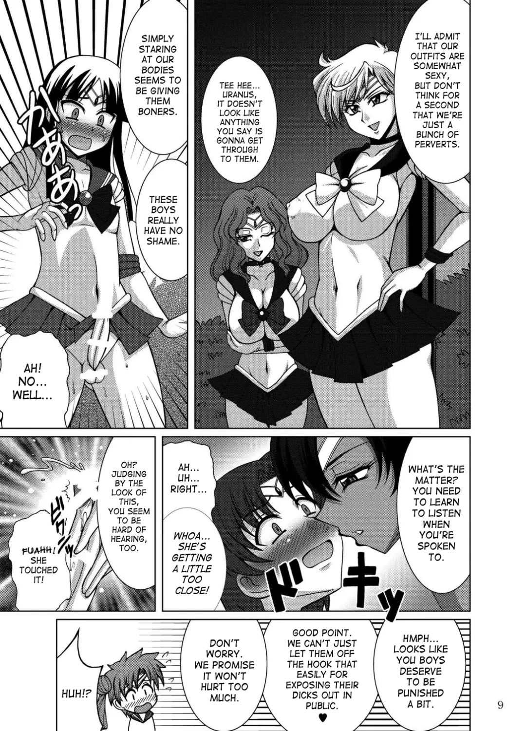 [Uranoa] Sailor Fuku Josou Shounen Senshi vs Gaibu Taiyoukei San Senshi Fhentai.net - Page 8