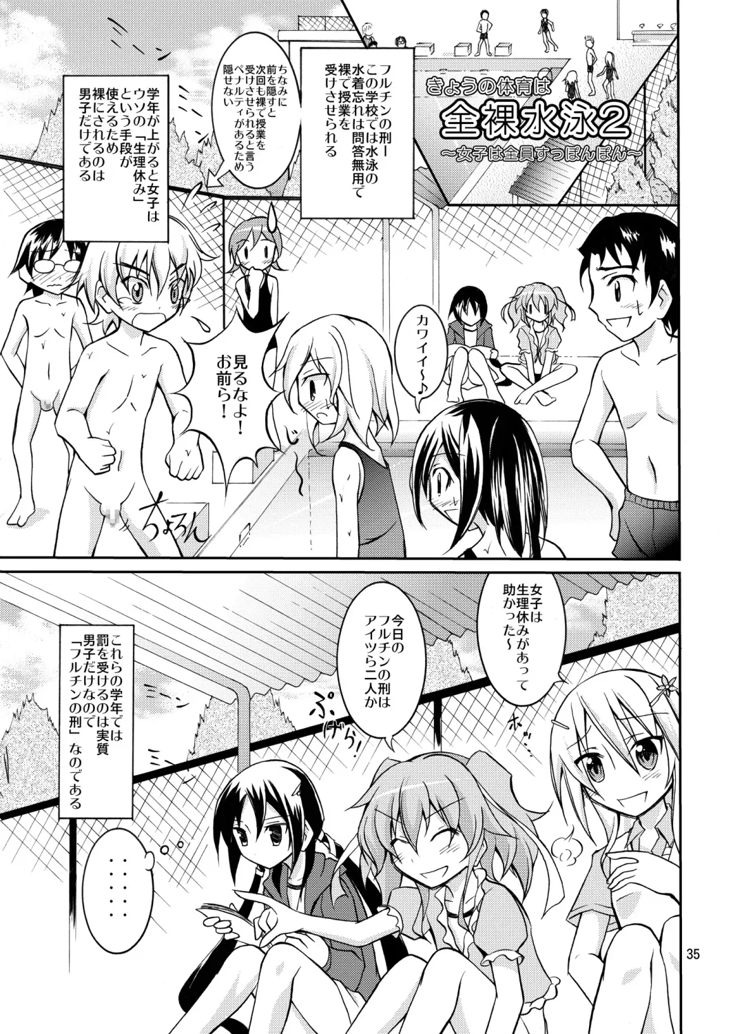 [Matsuno Susumu] Kyou no Taiiku wa Zenra Suiei Matome Fhentai.net - Page 35