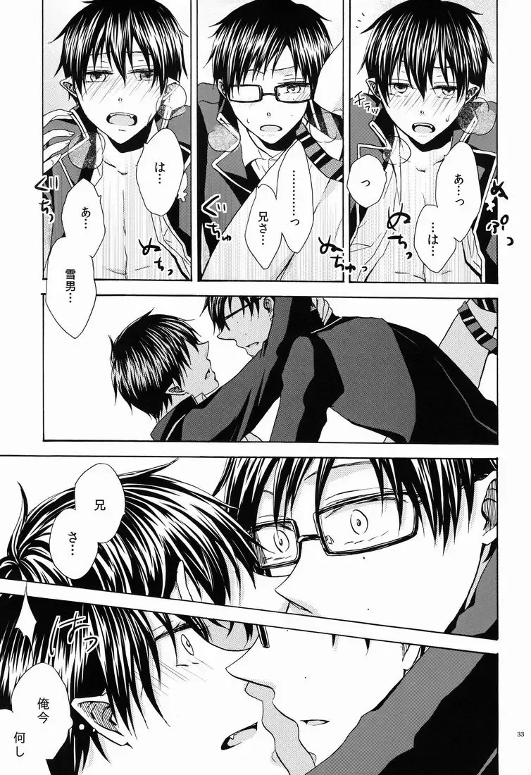 [Azuma Aiko] Boku to Nii-san no Inwai Mitsuji Fhentai - Page 32