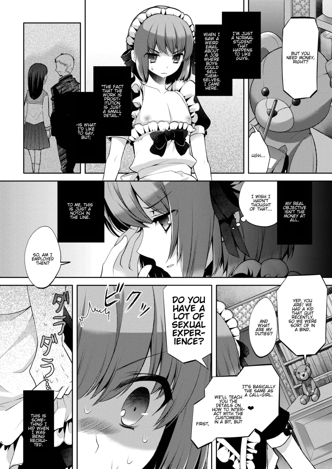 [Matashita Kintama] Okarada Osouji Maid ~Hajimete no Chinpo ni Dai Koufun~ Fhentai - Page 5