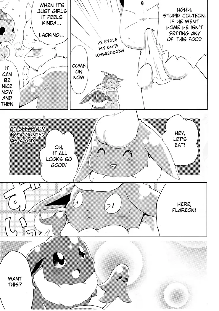[Azuma Minatu] Buu-chan ga Onnanoko ni Dokidoki Suru Hon. | Book Where Flareon Gets Excited By Girls. Fhentai - Page 5