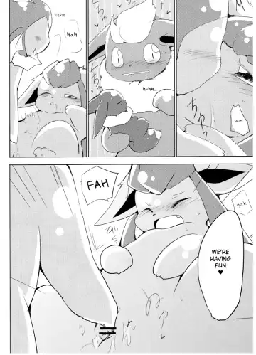 [Azuma Minatu] Buu-chan ga Onnanoko ni Dokidoki Suru Hon. | Book Where Flareon Gets Excited By Girls. Fhentai - Page 14