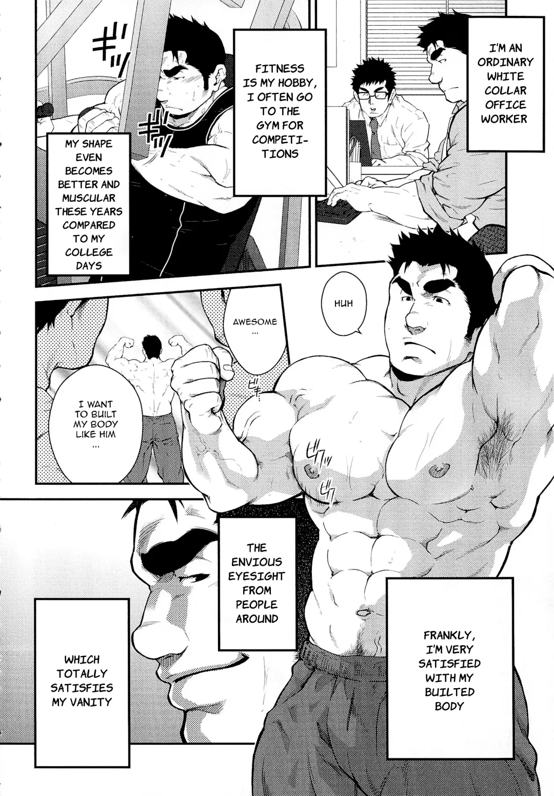 [Terujirou] Narcissist na Kikon Macho ga Kouen de Onanie Shite Itara | After a Married Narcissistic Man Jerk Off in the Park Fhentai.net - Page 2