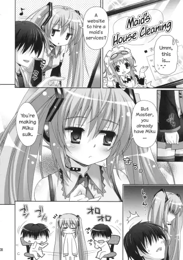 [Suzui Narumi] Miku-san ga Maid Fuku o Kite Iroiro Kirei ni Shitekureru Ohanashi. Fhentai.net - Page 4