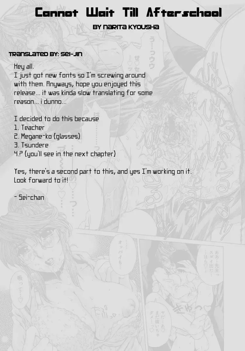 [Narita Kyousha] Houkago Made Mate Nai - Can't Wait 'til After School Ch. 1-2 Fhentai - Page 23