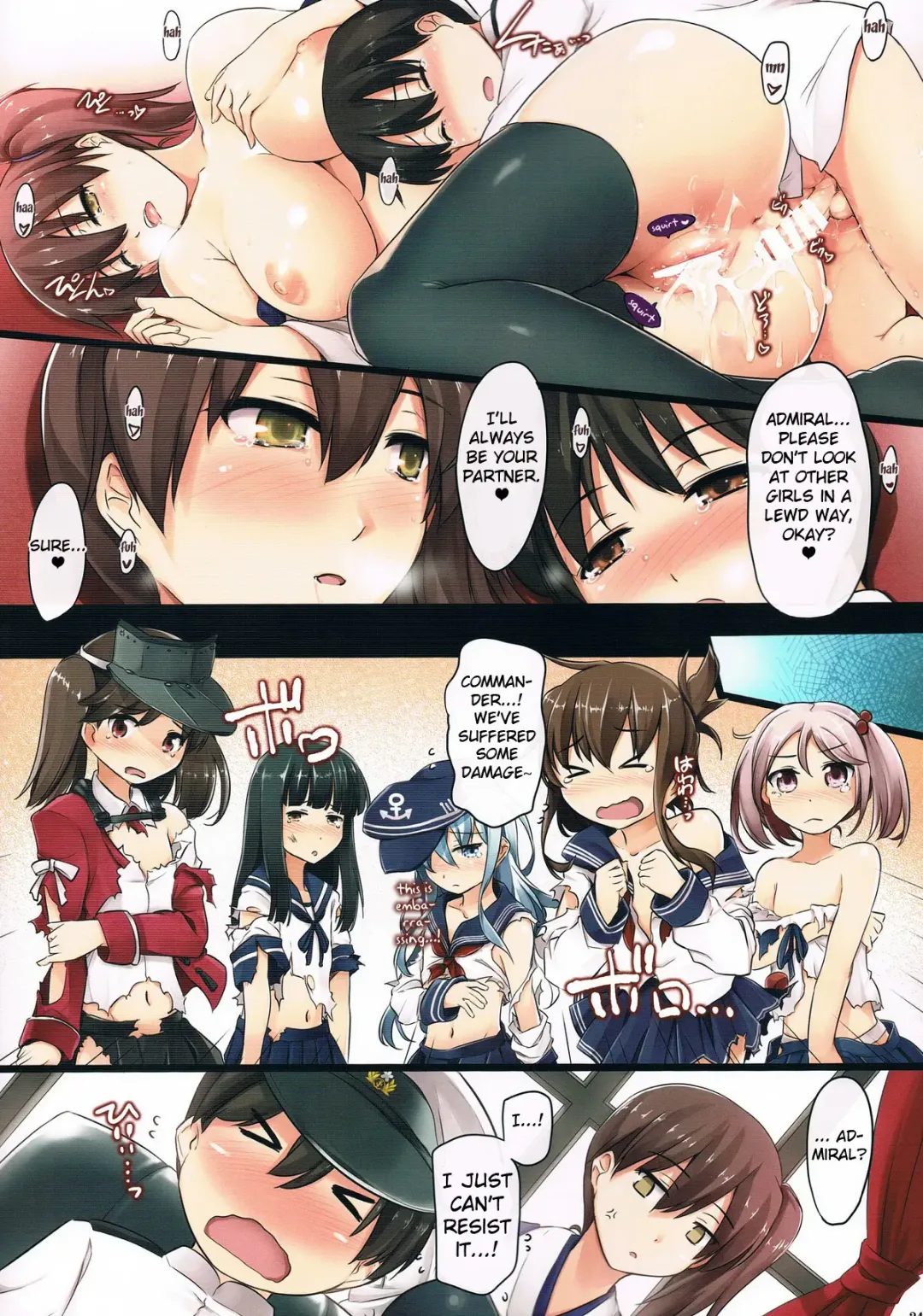 [Ouma Tokiichi] Seisai Kuubo no Oshigoto | The Work of an Aircraft Carrier Wife Fhentai - Page 23