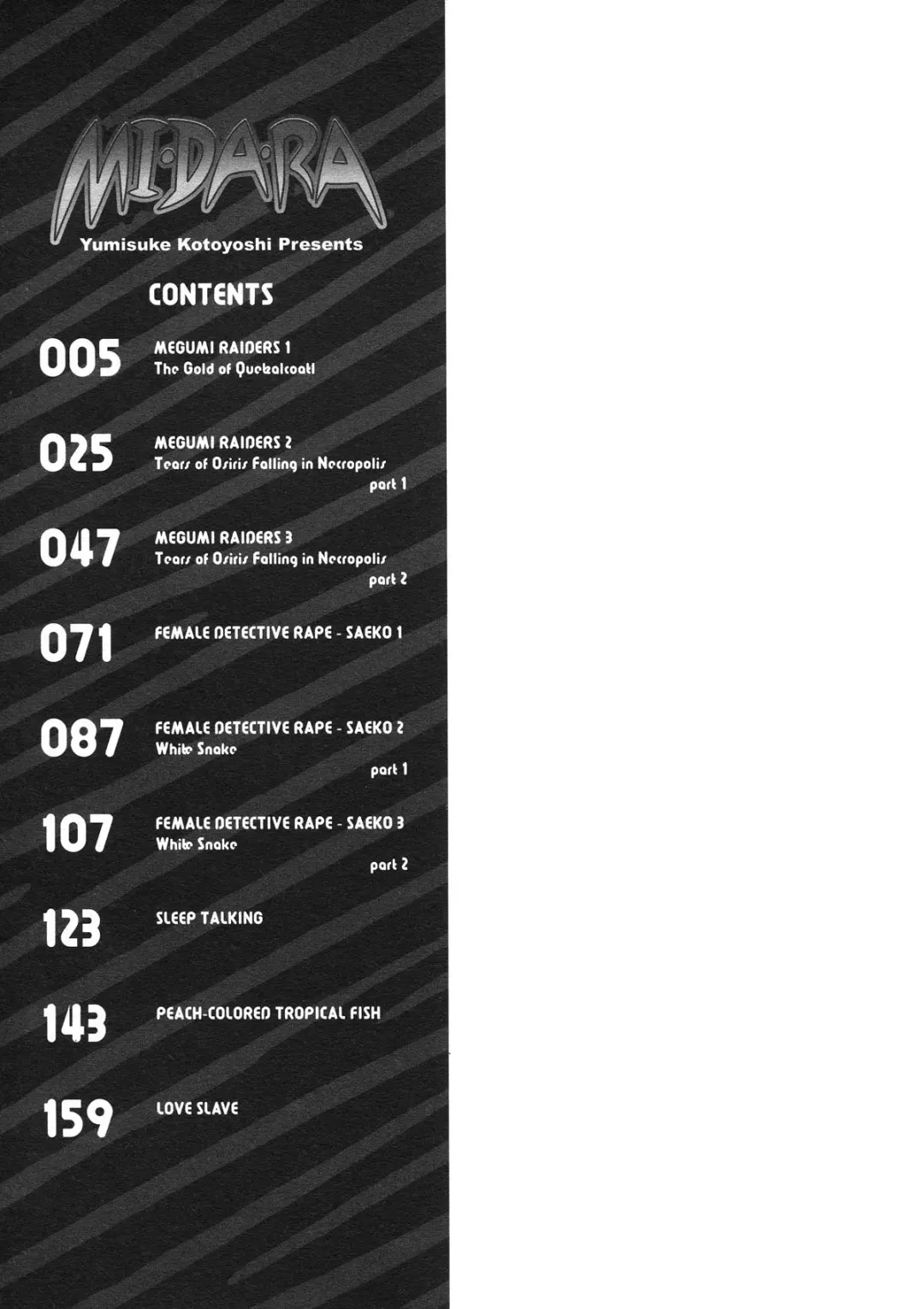 [Kotoyoshi Yumisuke] MIDARA Fhentai - Page 185