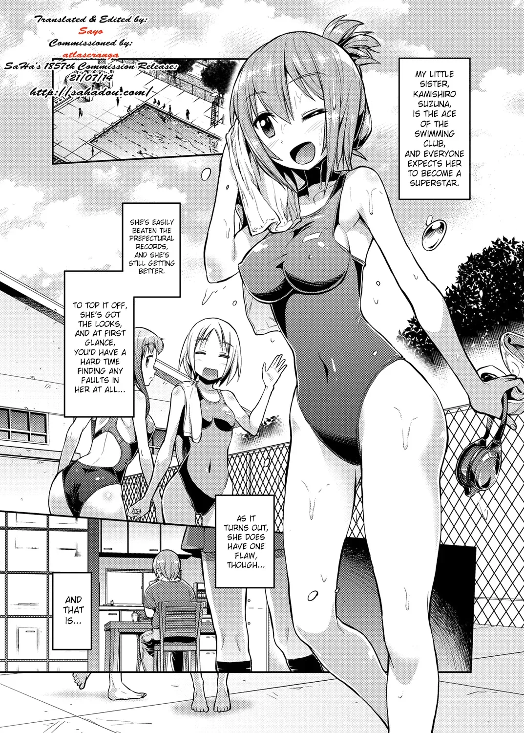 [Hinotsuki Neko] Imouto x Swimming! | Little Sister x Swimming! Fhentai - Page 1