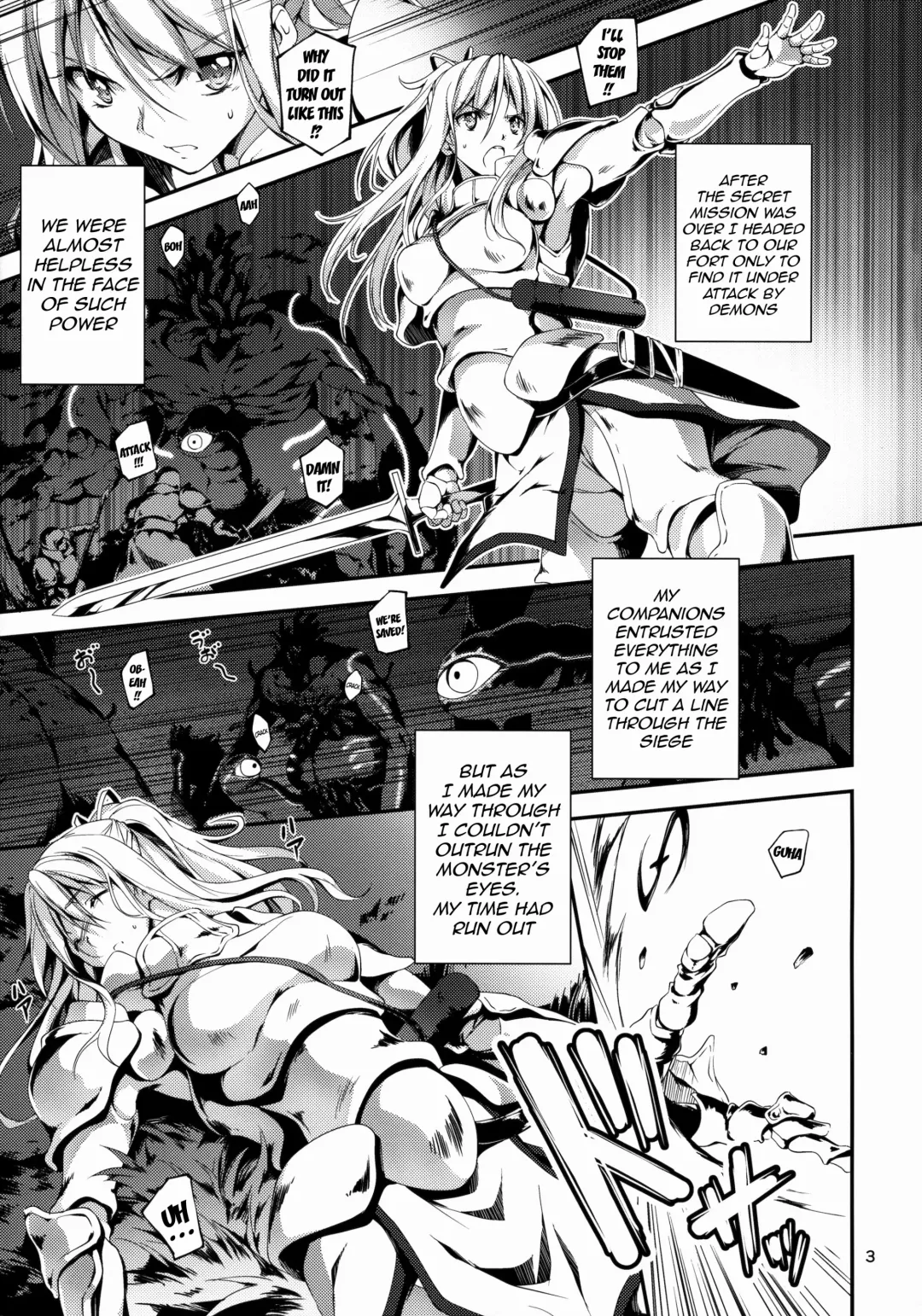 [Kikurage] Kuro no Ryman to Kishi Yufia | The Salary Man in Black and the Knight Yufia Fhentai - Page 4