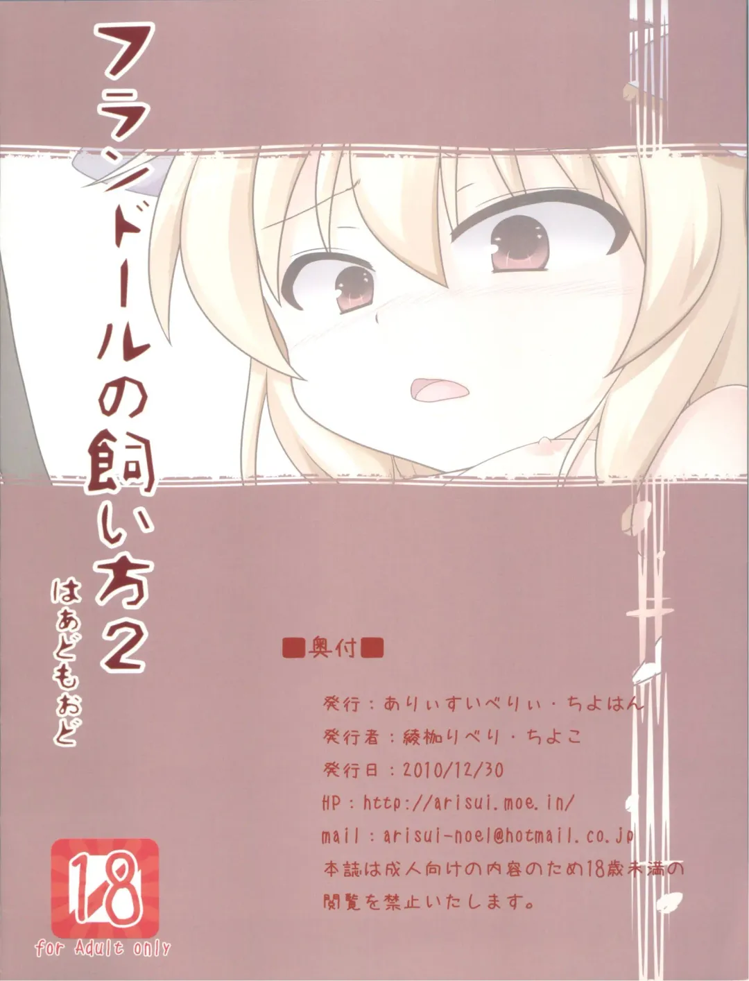 [Ayakase Chiyoko - Ayakase Riberi] Flandre no Kaikata 2 Hard Mode Fhentai - Page 16