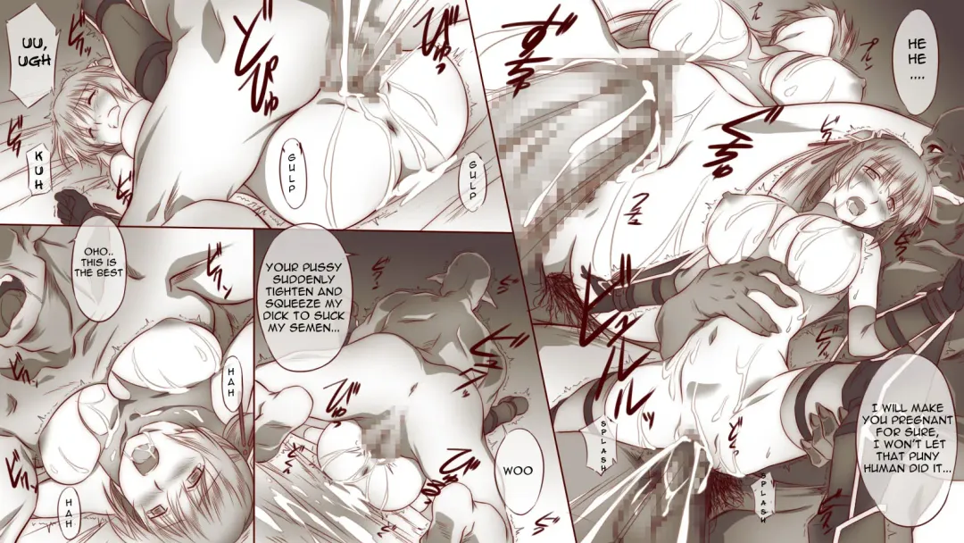 [Sendorikun] Onna Kishi wa Orc ni Ryoujoku Sareru | Female Knight Raped by Orc Fhentai - Page 32