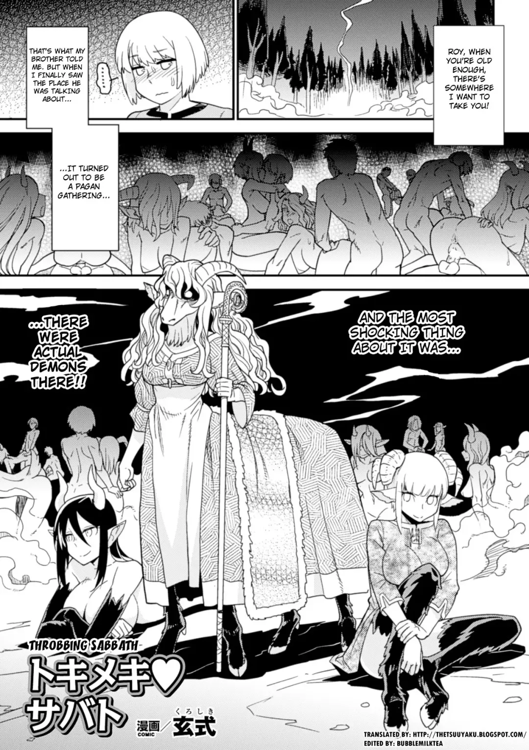 [Kuroshiki] Tokimeki Sabbath | Throbbing Sabbath Fhentai.net - Page 1