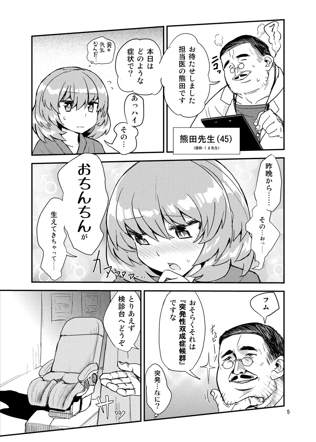 [Magifuro Konnyaku] Futanari Shinsatsu Time Fhentai - Page 4