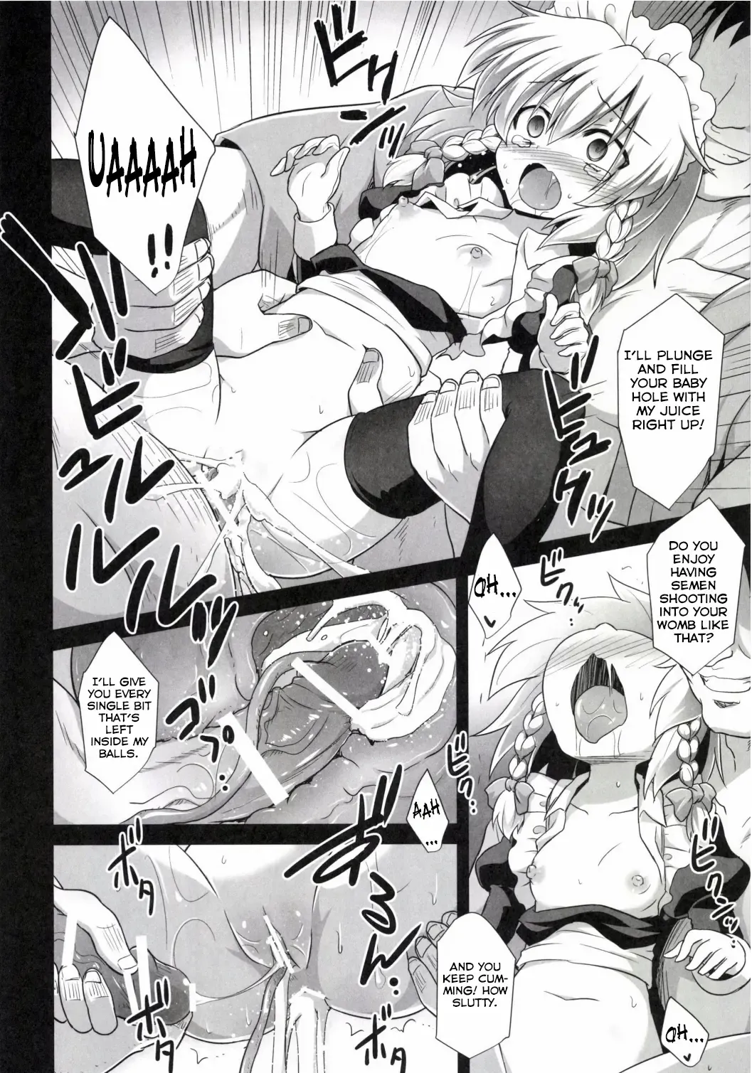 [Kokutou Nikke] Izayoi Sakuya Sokusei Ninsin Renzoku Shussan | Sakuya Izayoi's Forced Pregnancies, Continuous Childbearings Fhentai.net - Page 10