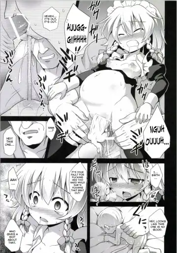 [Kokutou Nikke] Izayoi Sakuya Sokusei Ninsin Renzoku Shussan | Sakuya Izayoi's Forced Pregnancies, Continuous Childbearings Fhentai.net - Page 7