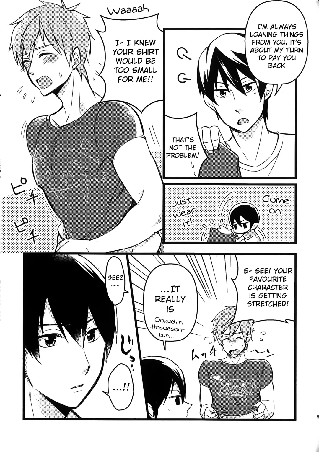[Yurige] Kare Shirt Biyori. | Wearing His Boyfriend's T-shirt. Fhentai - Page 6