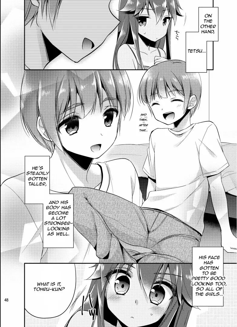 [Aichi Shiho - Taniguchi-san - Yotsuba Chika] TSF no F no Hon Sono 1 Fhentai - Page 48