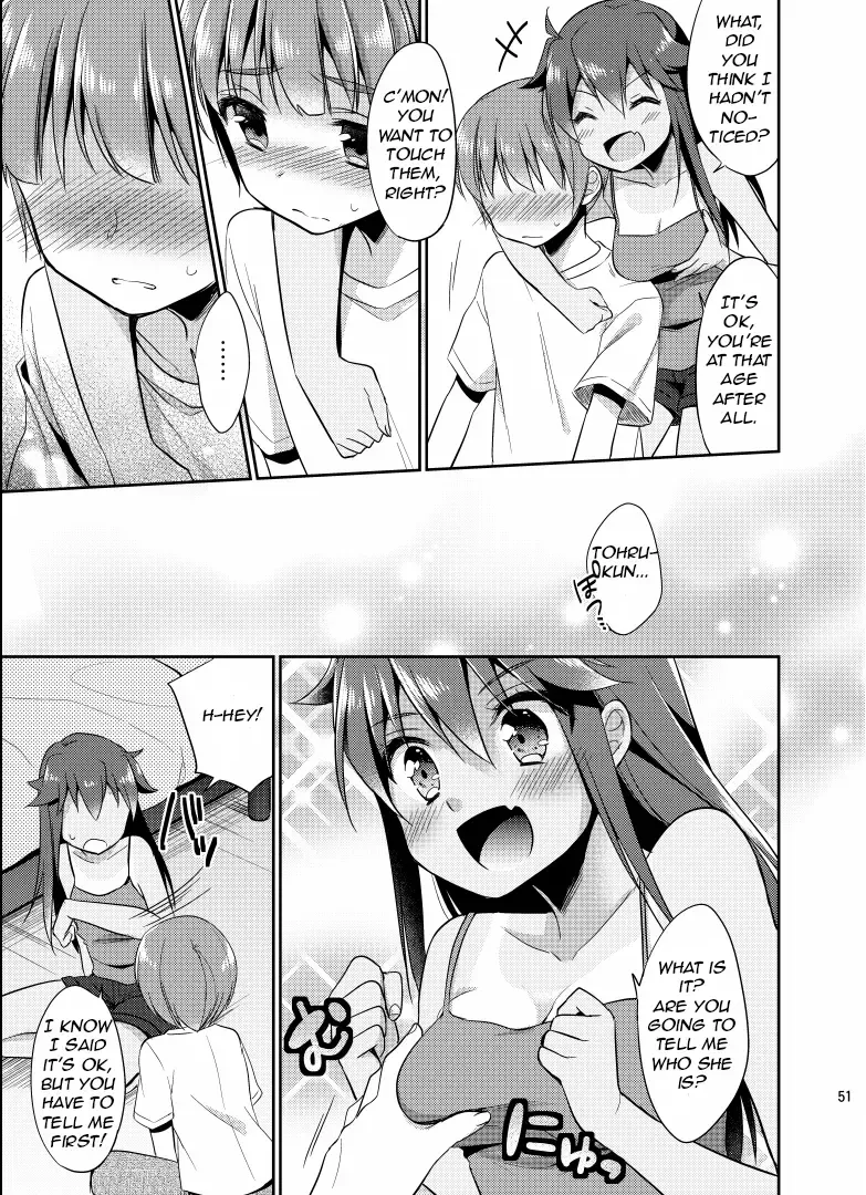 [Aichi Shiho - Taniguchi-san - Yotsuba Chika] TSF no F no Hon Sono 1 Fhentai - Page 51