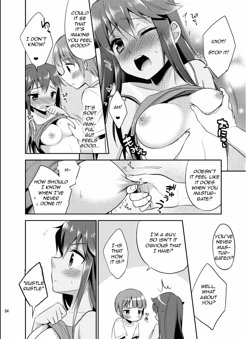 [Aichi Shiho - Taniguchi-san - Yotsuba Chika] TSF no F no Hon Sono 1 Fhentai - Page 54