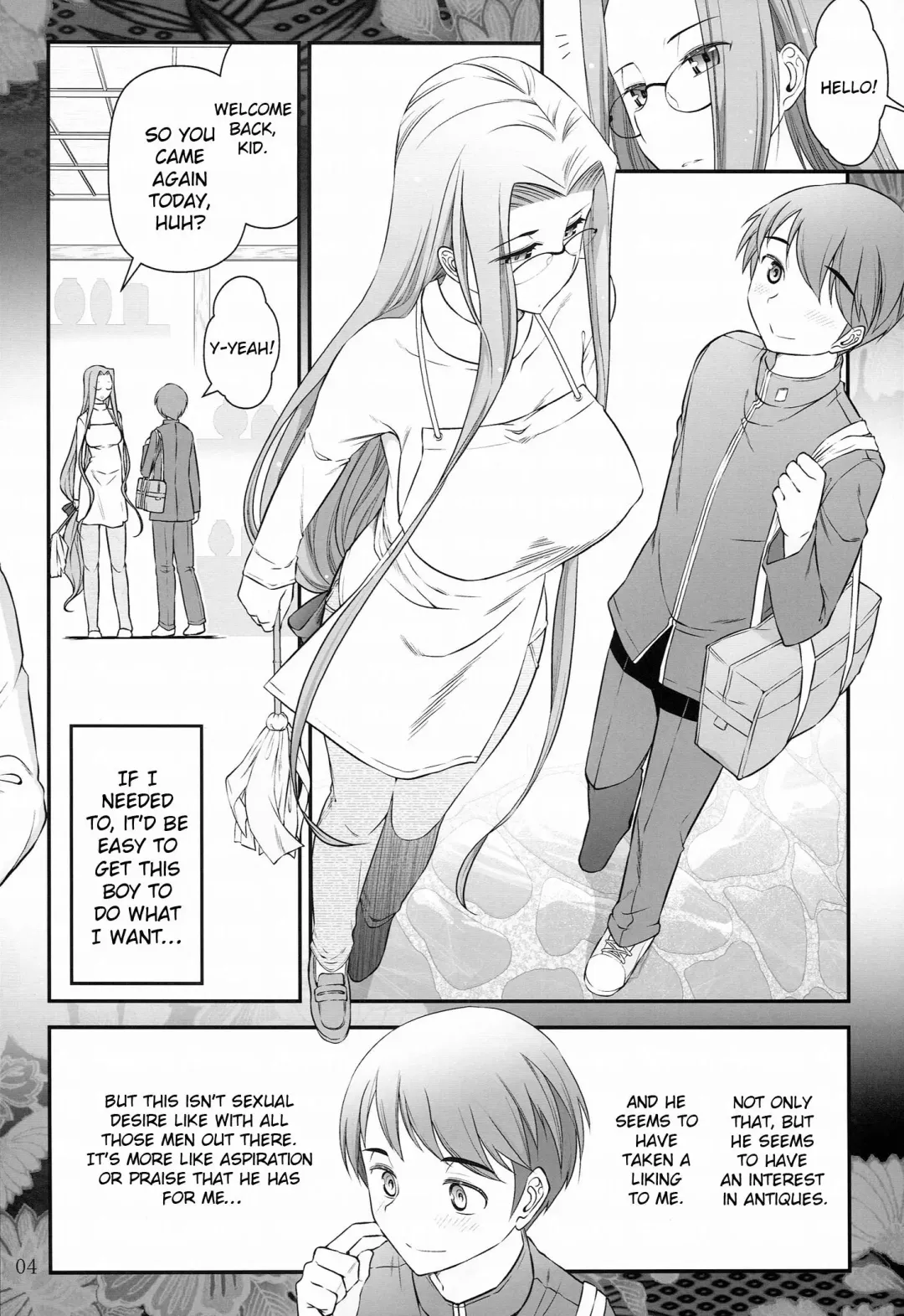 [Ohmi Takeshi] Fate/stay night Rider-san to Shounen no Nichijou | Fate/Stay Night Rider and Shounen's Daily Affection Fhentai.net - Page 5