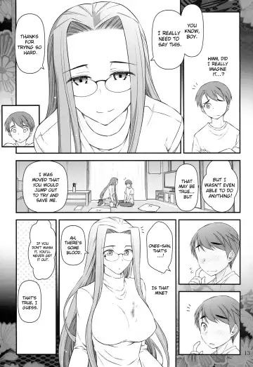 [Ohmi Takeshi] Fate/stay night Rider-san to Shounen no Nichijou | Fate/Stay Night Rider and Shounen's Daily Affection Fhentai.net - Page 14