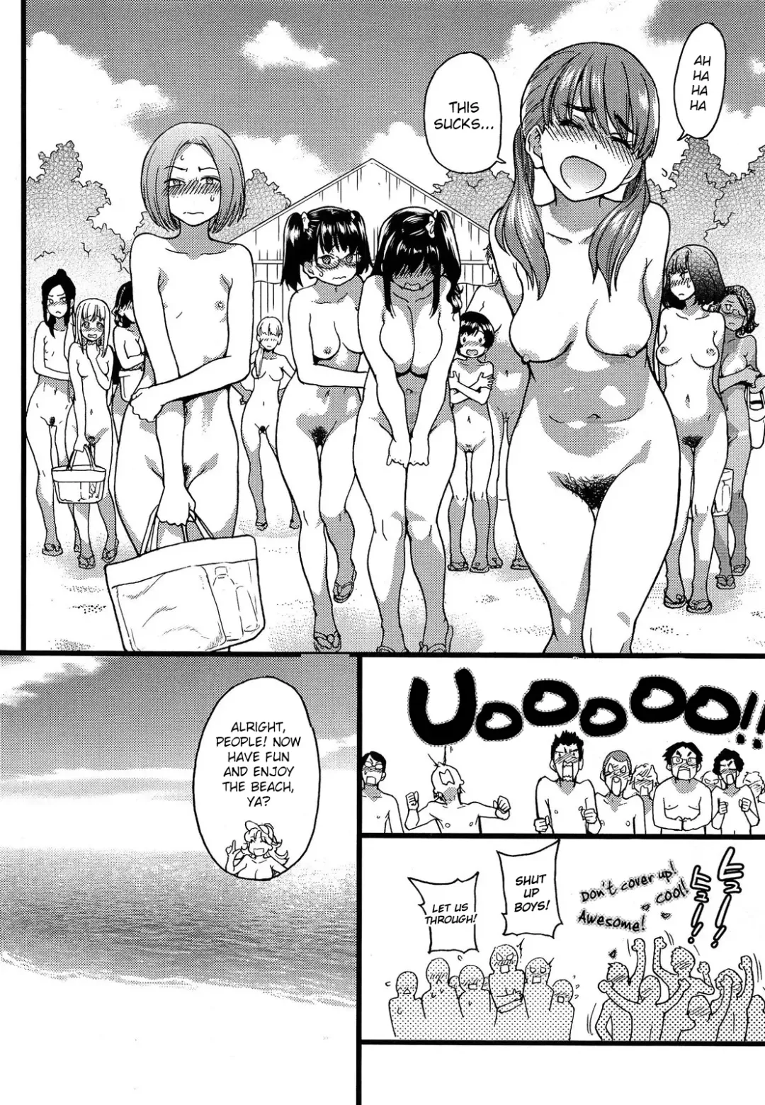 [Shiwasu No Okina] Nudist Beach ni Shuugakuryokou de!! Ch. 1-6 Fhentai - Page 13