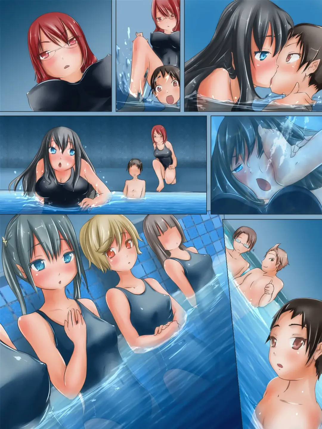 [H2o] Seisokei Bitch na Suieibu no Senpai to Chissoku Suichuu Ecchi suru Ohanashi Fhentai - Page 40