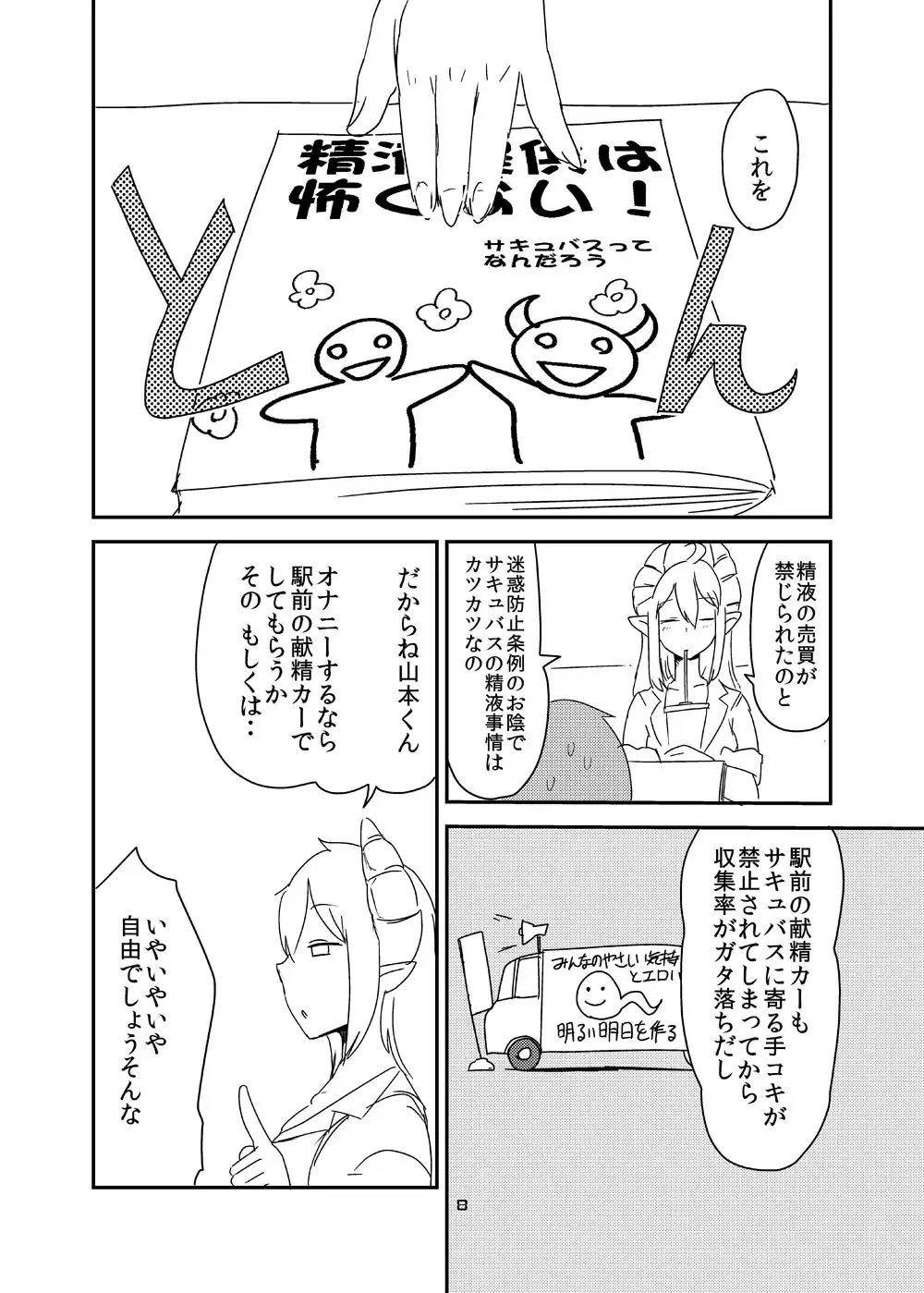 [Setouchi] Ishiki no Takai Succubus ni Seieki Teikyou o Motomerareru Manga Fhentai - Page 6