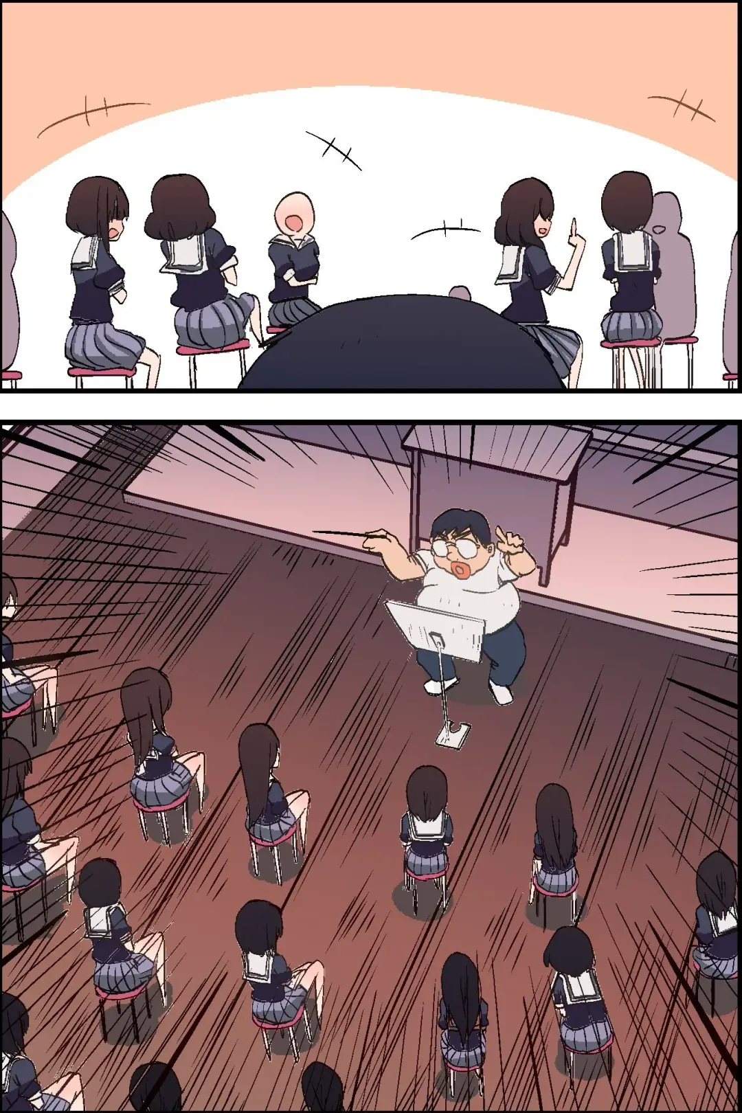 Moshimo, Kimo Kyoushi ga Ayatsuri Shikibou o Tsukatte Suisou Gakubu no Joshi Seito o Saimin Sousa de Kyousei Houshi Meirei Shite Osouji Fella Sasetari Hatsujou Sasete Renzoku Sounyuu Shichattara Fhentai - Page 106