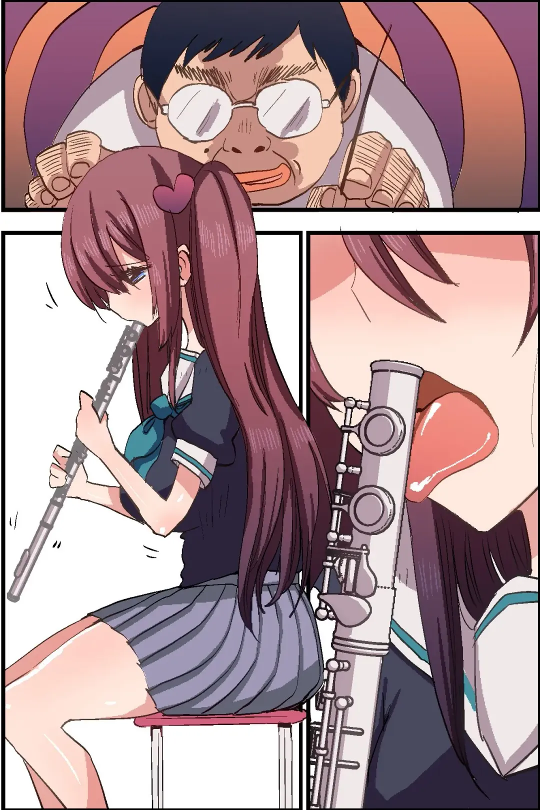 Moshimo, Kimo Kyoushi ga Ayatsuri Shikibou o Tsukatte Suisou Gakubu no Joshi Seito o Saimin Sousa de Kyousei Houshi Meirei Shite Osouji Fella Sasetari Hatsujou Sasete Renzoku Sounyuu Shichattara Fhentai - Page 107